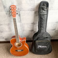 Mademu アコースティックギター MCG40B-KF-M ブラウン 茶色 ケース付 ケース黒