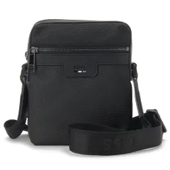 ★HUGO BOSS★ オールレザー ショルダーバッグ BOSSレタリングロゴ ストラクチャードレザー レポーターバッグ