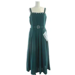 アクシーズファム axes femme スタッズジャンスカ ワンピース マキシ ロング F エメラルドグリーン TS344X73 /HN