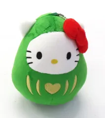 【中古】キーホルダー ハローキティ(グリーン) マスコットチャーム だるま 「サンリオキャラクターズ×Avail」