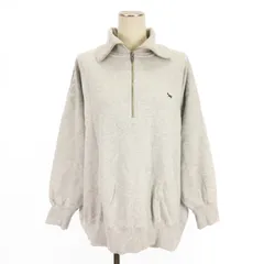 フリークスストア FREAKS STORE × タウン クラフト TOWN CRAFT 別注 良品 カラー ハーフジップ スウェット トレーナー 長袖 コットン 1123174500061 グレー F ■OS