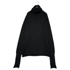 YOHJI YAMAMOTO(ヨウジヤマモト) side slit turtleneck knit pullover サイドスリット タートルネック ニット プルオーバー FX-K06-159 2(M) ブラックのサムネイル