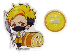 【中古】アクリルスタンド・アクリルパネル わいわい デフォルメアクリルスタンドB 「Crazy Raccoon×GiGO コラボカフェ」