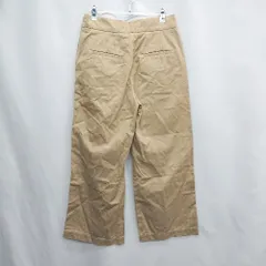 ◇ Θ ブラックバイマウジー 横ファスナー　ベルトループ無し ワイドパンツ サイズ25 ベージュ系 レディース E  【1504210013267】