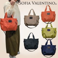 【2WAYトートバッグ】ソフィアバレンティノ SOFIA VALENTINO レディース 軽量 撥水 ショルダーベルト付き ポケット充実 シンプルデザイン 通勤 通学 旅行対応 49F5-00