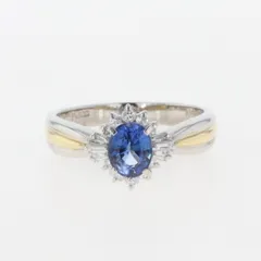 23-4】クンツァイト ダイヤモンド リング 5.85ct D0.08ct-