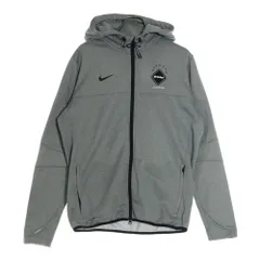 F.C.R.B. (エフシーアールビー) 15AW ×NIKE THERMA-FIT SWEAT HOODIE ナイキ サーマフィット スウェットフーディー ジップアップパーカー グレー 789523-063