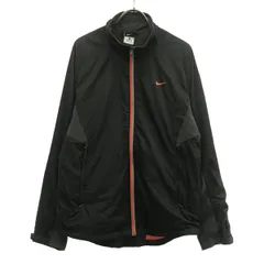 NIKE ナイキ ロゴプリント トレーニング ジップジャケット S ブラック 裏メッシュ メンズ 古着