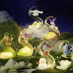 海外 限定 被りなし6種セット サンリオ 公式 ルーム ライト LangBowang 自然 精霊 ランダム アソート ボックス ブラインド フィギュア セット 中国 ポムポムプリン クロミ シナモロール ポチャッコ ハローキティ マイメロディ