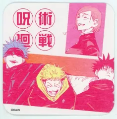 【中古】コースター 虎杖＆伏黒＆釘崎＆五条 「芥見下々 呪術廻戦展 アートコースター -JUJUTSU SPECIALTY HIGH SCHOOL ALL STARS-」