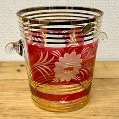 未使用 ボヘミアングラス チェコ フルーツ皿 35cm 大皿 アンティーク チェコ製 ボヘミアンワイングラス、シェリーグラス - メルカリ