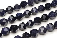 ブルーゴールドストーン シンプルスターカット 12mm １連（38cm） パワーストーン 天然石 _R5538-12