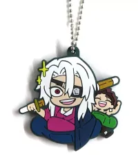 【中古】キーホルダー 宇髄天元＆竈門炭治郎 「鬼滅の刃 キャラばんちょうこうラバーマスコット 拾弐ノ型」