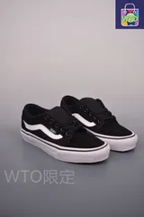 【今日特価】VANS Chukka ミニパン ブラック & ホワイト スポーツ キャンバス ヴァン化 スニーカー！送料無料！在庫限定のお得な価格です！