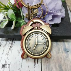 【新品  送料無料】K18 時計型 キーホルダー アメカジ パンク ストリート