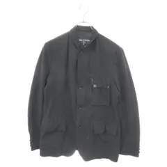 COMME des GARCONS HOMME (コムデギャルソンオム) ジップアップ ボタン ワークジャケット ブラック HT-J053のサムネイル