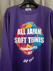 YONEX ヨネックス ALL JAPAN ソフトテニス 長袖 トレーニングトップ ウォームアップウェア メンズL