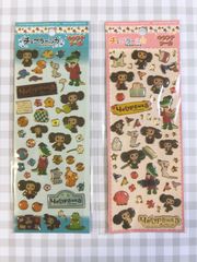 【2枚セット】 チェブラーシカ　ぷくぷく　シール　ステッカー