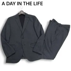 A DAY IN THE LIFE ユナイテッドアローズ 通年 ストレッチ アンコン ジャケット&パンツ セットアップ スーツ Sz.M/L　メンズ