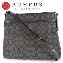 【中古】 コーチ ショルダーバッグ F29960 シグネチャー キャンバス レザー グレー ブラック シルバー金具 斜め掛け カジュアル レディース 女性 COACH