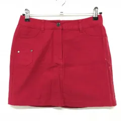 ★SALE価格★【美品】トミーヒルフィガー スカート ピンクレッド サイドロゴプリント ストレッチ レディース M ゴルフウェア Tommy Hilfiger Golf