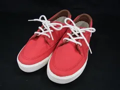 ■美品■ POLO RALPH LAUREN ポロラルフローレン キャンバス スニーカー 表記サイズ CM21  靴 シューズ メンズ レッド系 DI3225