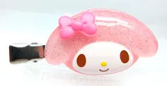 【中古】サンリオ シークレット前髪クリップ クリアでぷっくり3Dデザイン　マイメロ