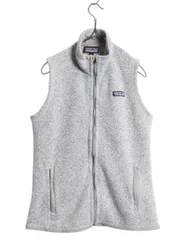 【お得なクーポン配布中!】 パタゴニア ベターセーター ベスト レディース M 19年製 Patagonia フリース セーター 前開き フルジップ アウトドア ハイネック 重ね着 灰