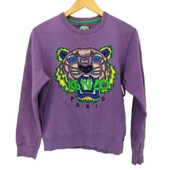 켄조 KENZO 타이거 자수 스웨트 레이디스 표기무