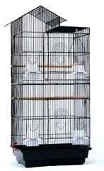 角屋根 大型バードゲージ 鳥かご 鳥小屋 鳥カゴ 鳥 ゲージ ケージ バードゲージ セキセイインコ 手乗りインコ オウムのサムネイル