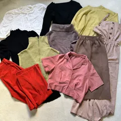 【10点まとめ売り】GRL グレイル シンプル くすみ系 ニット 詰め合わせ10点セット レディースMサイズ