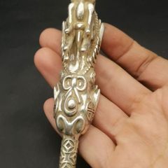 時代物 煙具 煙管 銀龍 龍首吞煙 レア 愛煙家おすすめ アンティーク