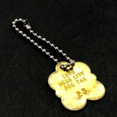 ドッグタグ 】 1970年 Dog Tag ※チェーン付き キーホルダ キーチェーンなどに！ アンティーク 犬 猫 キャットタグ ネックレス  KEY014 - メルカリ