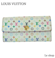 LOUIS VUITTON ルイ ヴィトン 二つ折り長財布 モノグラムマルチカラー ポルトフォイユサラ M93744 中古