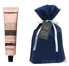 【ギフトラッピング済】イソップ Aesop ボディケアセット レスレクションハンドバーム ハンドクリーム オリジナルメッセージカード付き (ネイビー)