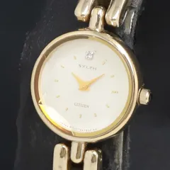 外観美品 新品電池 CITIZEN SYLPH 1Pダイヤ レディース 腕時計 Yahoo!オークション -「citizen sylph」の落札相場・落札価格