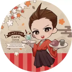 逆転裁判　コースター　希月心音　夕神迅　ばくだん焼き カフェ　カプコン 逆転裁判シリーズ×パセラ」コラボカフェ開催！夕神迅のドリンク