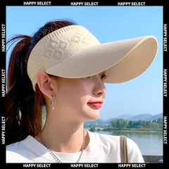 ゴルフウェアサンバイザーレディース 春夏秋冬UVカットニット つば大きめ日焼け止め白 大きいサイズ おしゃれ 帽子 スポーツ アウトドア テニス