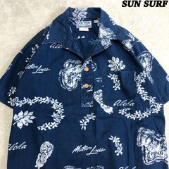 ☆美品☆ SINA COVA シアサッカー ハイビスカス 総柄 アロハシャツ ☆美品☆ SINA COVA シアサッカー ハイビスカス 総柄 アロハシャツ