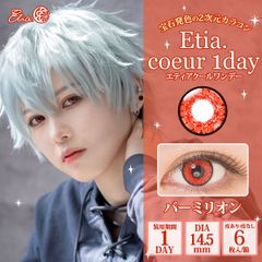 【新品・未使用品・メール便発送】（度なしのみ）エティアクールワンデー ①  コスプレ カラコン コンタクトレンズ