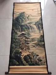 大幅掛軸 丹雪『中国山水図』中国画 紙本 肉筆 掛け軸 w062518 2025年最新】中国画 掛軸の人気アイテム - メルカリ
