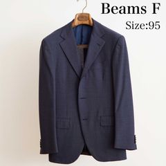 【美品】BEAMS F(ビームス・F) 3ボタン　スーツ　SIZE:95　Col:ネイビー