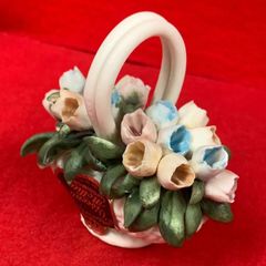 イタリア製】Capodimonte カポディモンテ 陶花 薔薇 バスケット - メルカリ