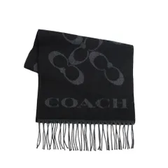 【限定冬物！】コーチ COACH マフラー ストール CO100317-001 レディース メンズ ブラック マフラー
