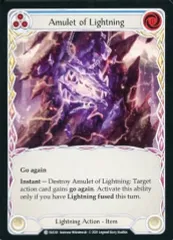【中古】Flesh and Blood ELE201[C]：Amulet of Lightning