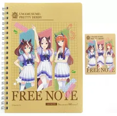 【中古】ノート・メモ帳 自由帳デザイン(スペシャルウィーク＆トウカイテイオー＆サイレンススズカ) 限定ステッカー付A5リングノート 「ウマ娘 プリティーダービー×セブンイレブン」