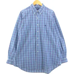 古着 ラルフローレン Ralph Lauren BLAKE 長袖 ボタンダウンチェックシャツ メンズXL相当/eaa549393