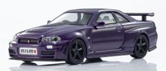新品 京商オリジナル 1/64 [MOTN] ニスモ R34 GT-R Z-tune LED搭載 (パープル) 完成品ダイキャストミニカー K07130LP [佐川急便]