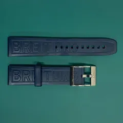 【美品】ブライトリング 純正 ラバーベルト 尾錠付 BREITLING - 本物 極上品 ブライトリング 純正品 メッシュラバー