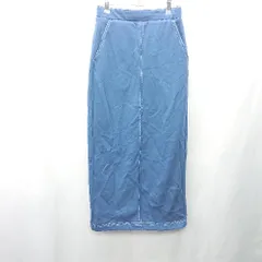 ◇ ⊇ alma design アルマデザイン ロング タイト スカート サイズM ブルー系 レディース E  【1409100044171】